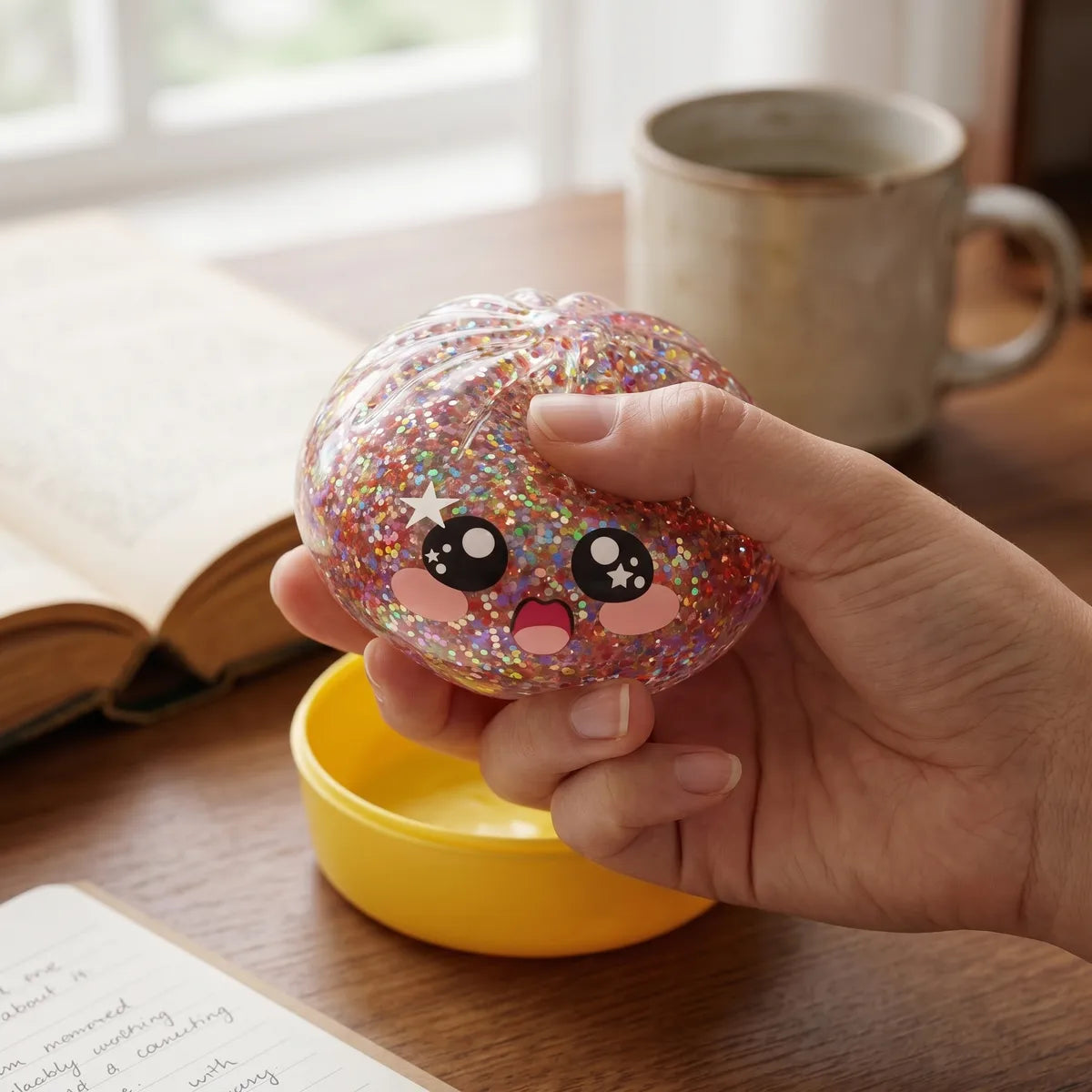 Kawaii Pink Galaxy Dumpling Squishy — squishy dumpling toy