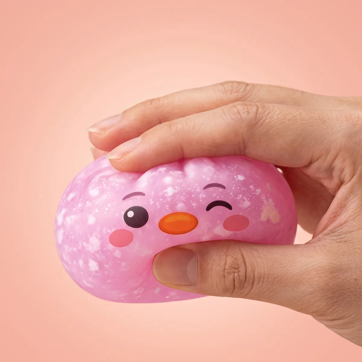 Candy Pink Penguin Dumpling Squishy — squishy dumpling toy