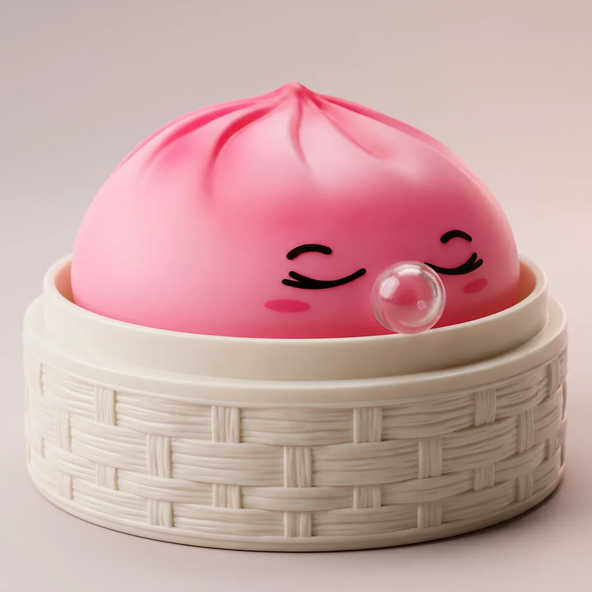 Blossom Pink Rare Blow Dumpling Squishy — squishy dumpling toy