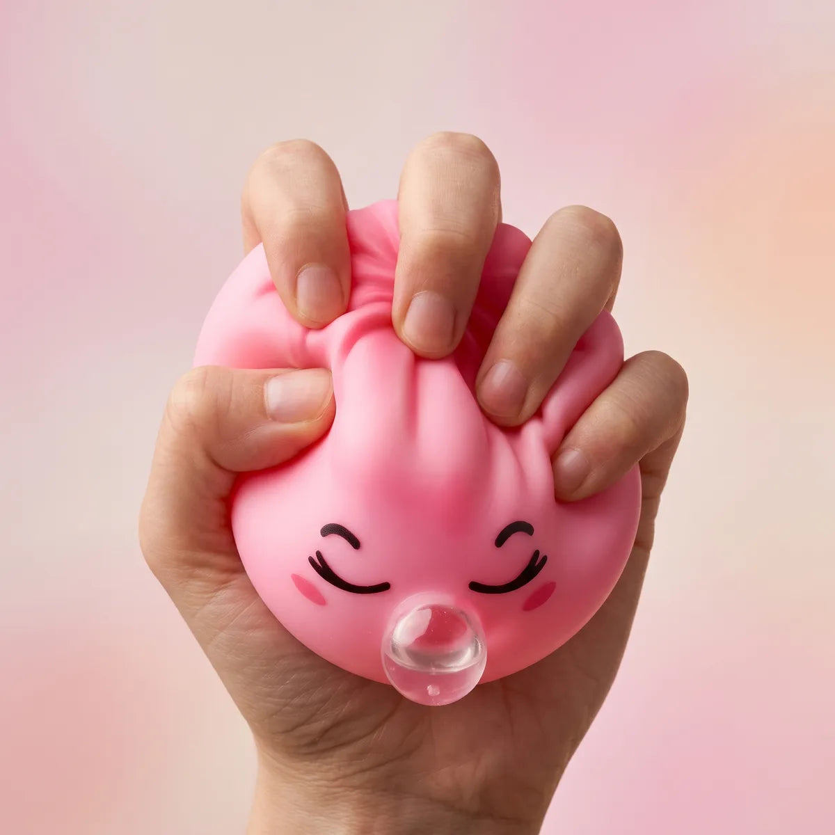 Blossom Pink Rare Blow Dumpling Squishy — squishy dumpling toy