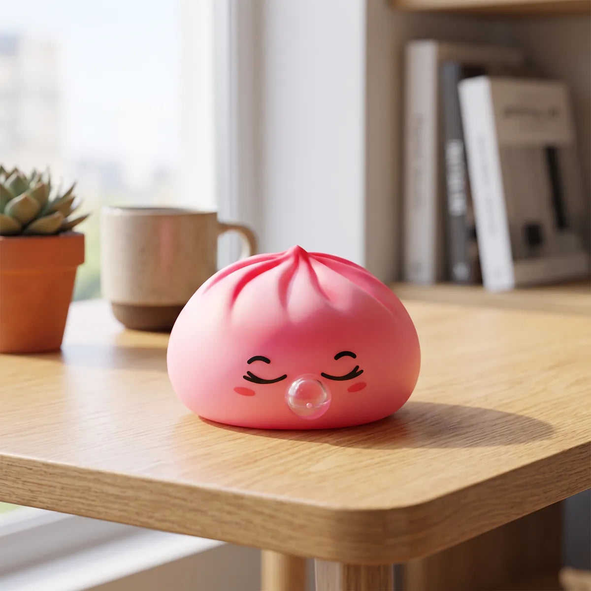 Blossom Pink Rare Blow Dumpling Squishy — squishy dumpling toy