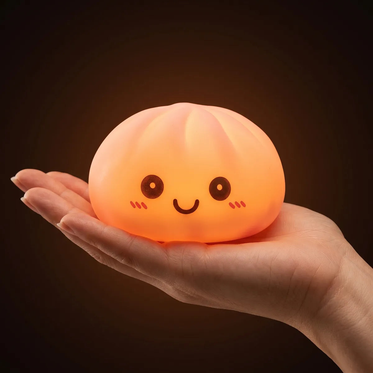 Dreamy Pink Squishy Dumpling Light — squishy dumpling toy