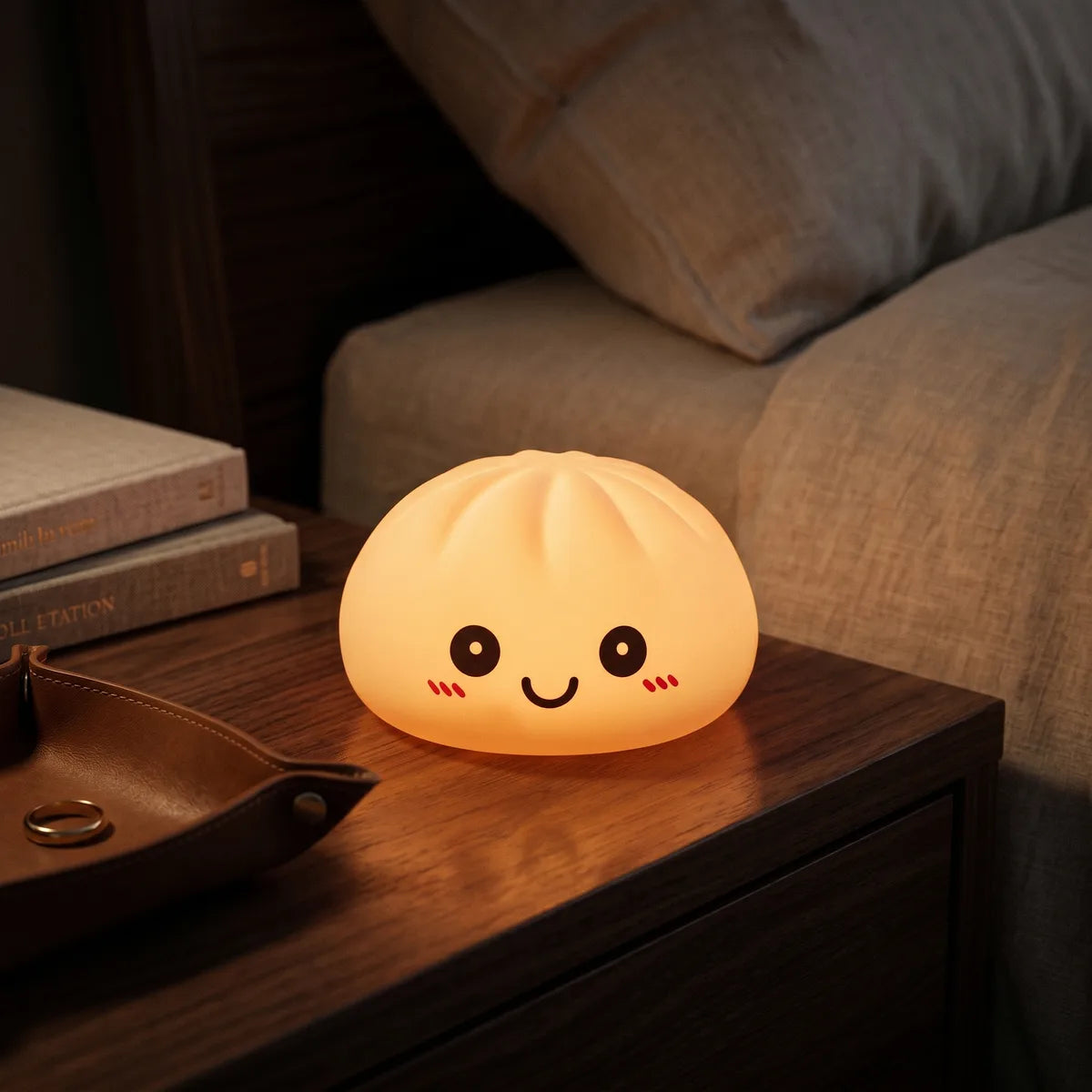Dreamy Pink Squishy Dumpling Light — squishy dumpling toy