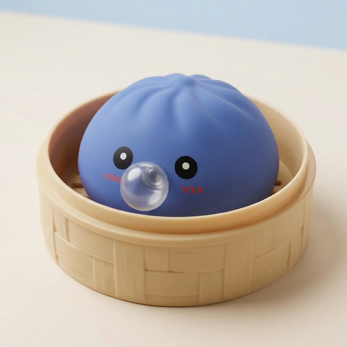Puffy Purple Blow Dumpling Squishy — squishy dumpling toy