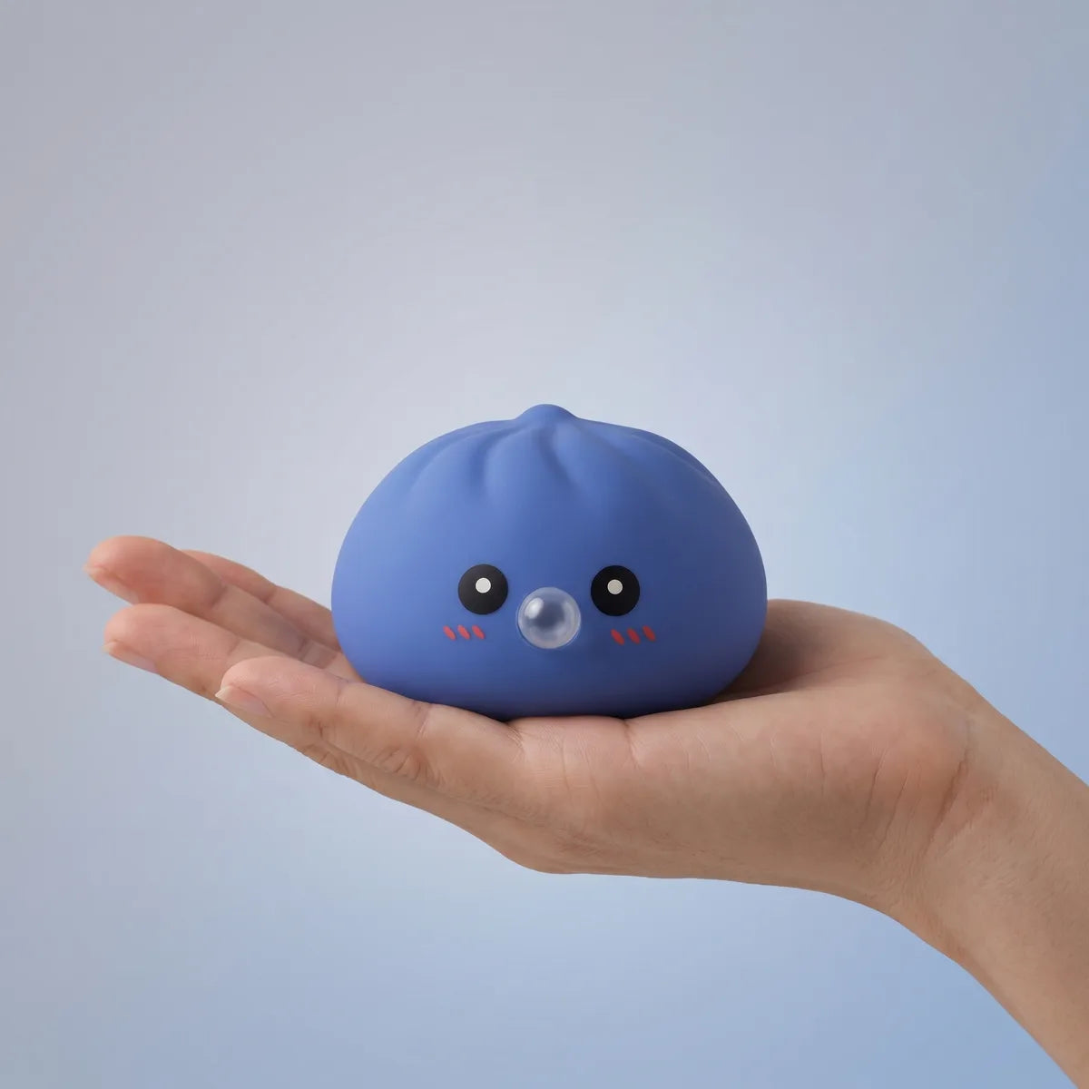 Puffy Purple Blow Dumpling Squishy — squishy dumpling toy