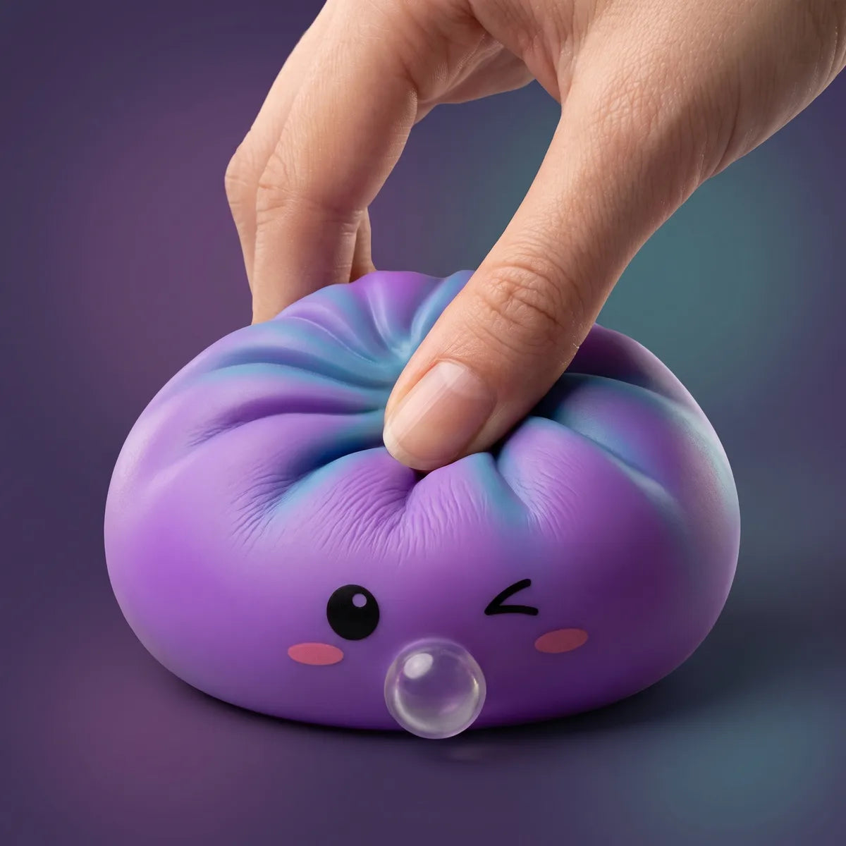 Cosmic Purple Rare Blow Dumpling Squishy — squishy dumpling toy