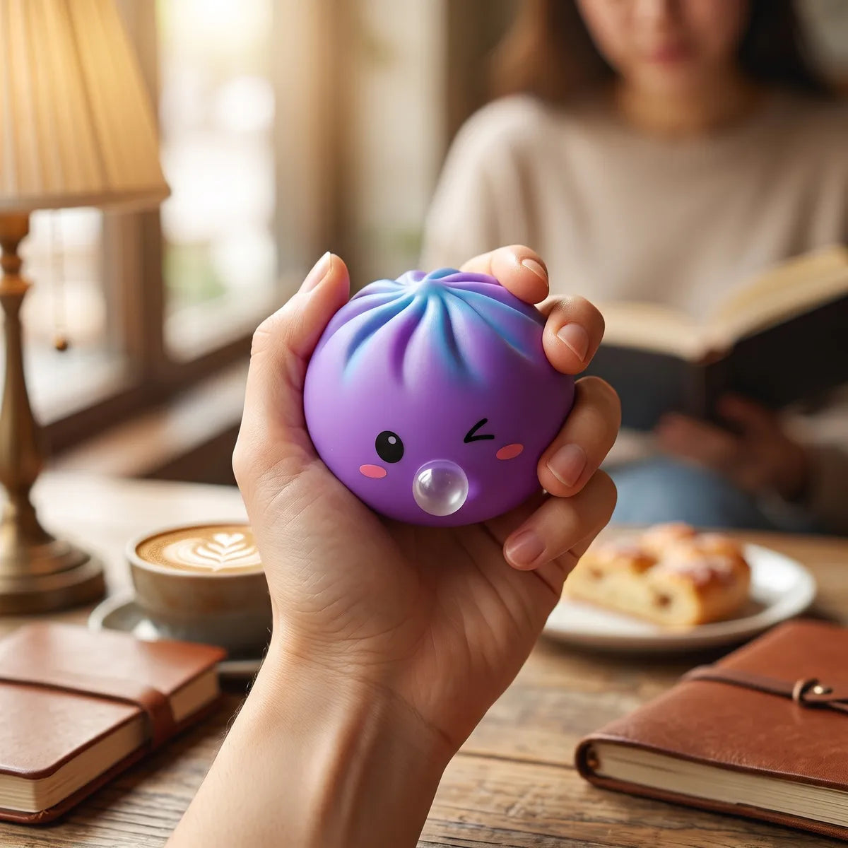 Cosmic Purple Rare Blow Dumpling Squishy — squishy dumpling toy