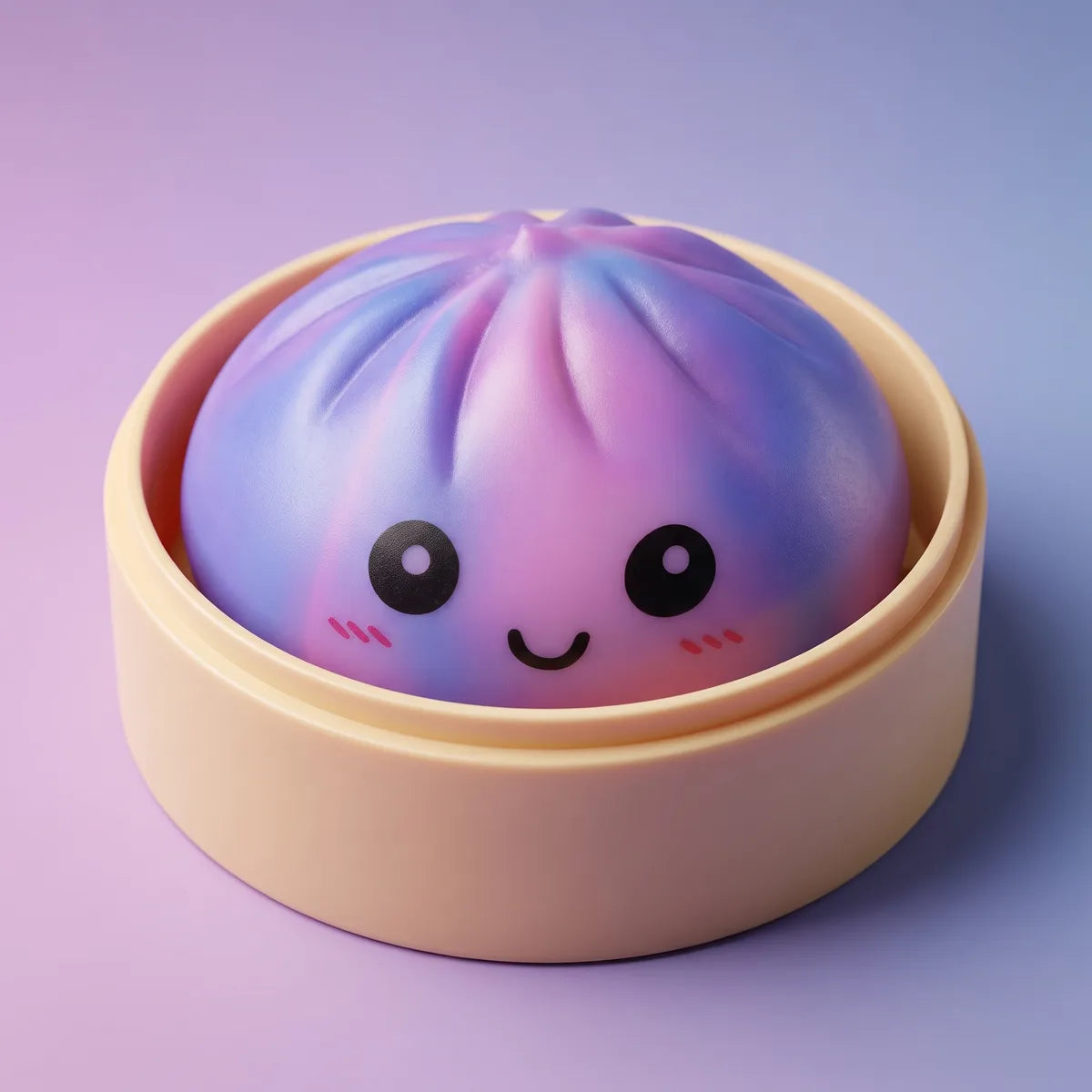 Dreamy Purple Tie Dye Dumpling Squishy — squishy dumpling toy