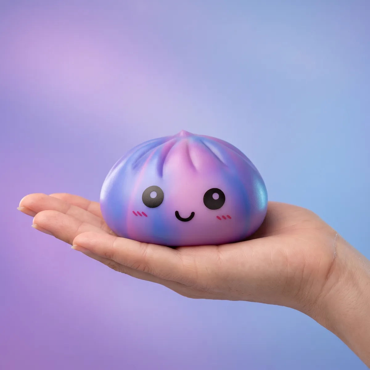 Dreamy Purple Tie Dye Dumpling Squishy — squishy dumpling toy
