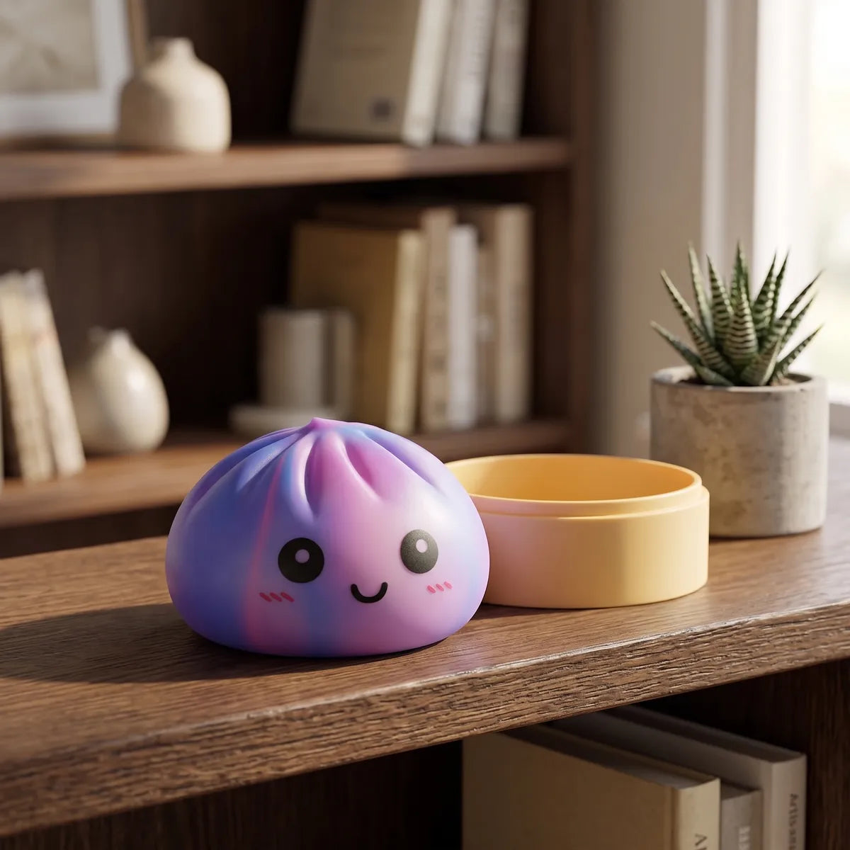 Dreamy Purple Tie Dye Dumpling Squishy — squishy dumpling toy