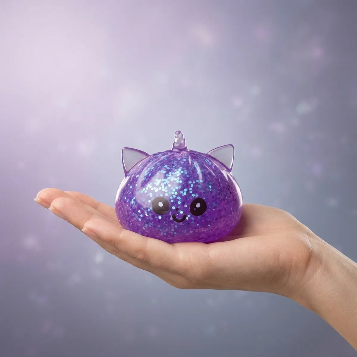 Mystic Purple Unicorn Glitter Dumpling Squishy — squishy dumpling toy