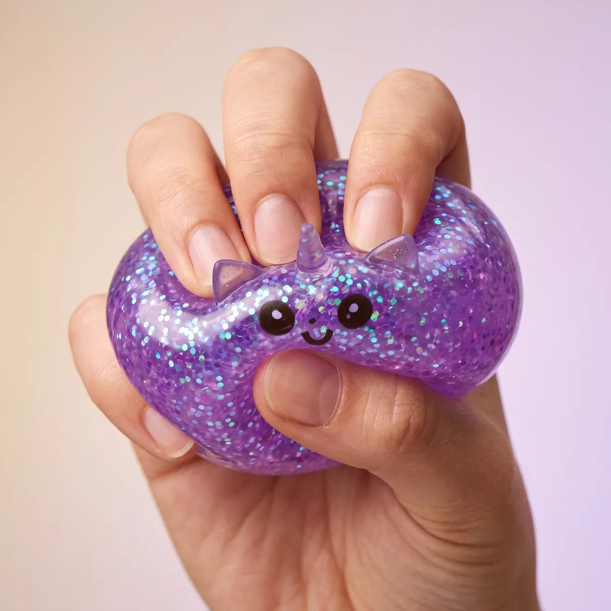 Mystic Purple Unicorn Glitter Dumpling Squishy — squishy dumpling toy