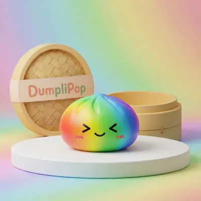 Prism Rainbow Color Dumpling Squishy — squishy dumpling toy