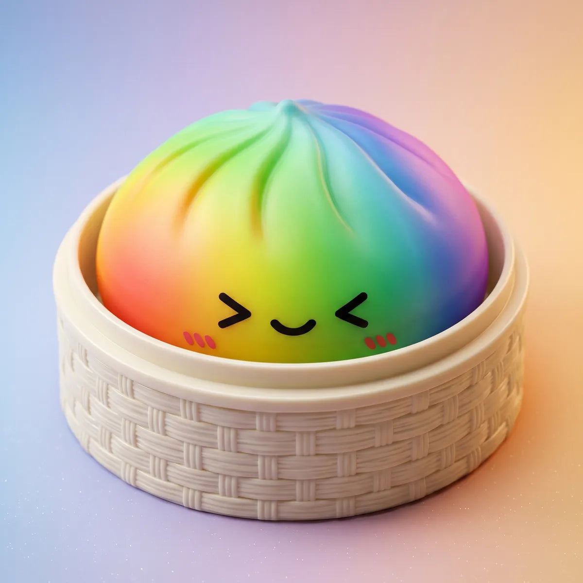 Prism Rainbow Color Dumpling Squishy — squishy dumpling toy