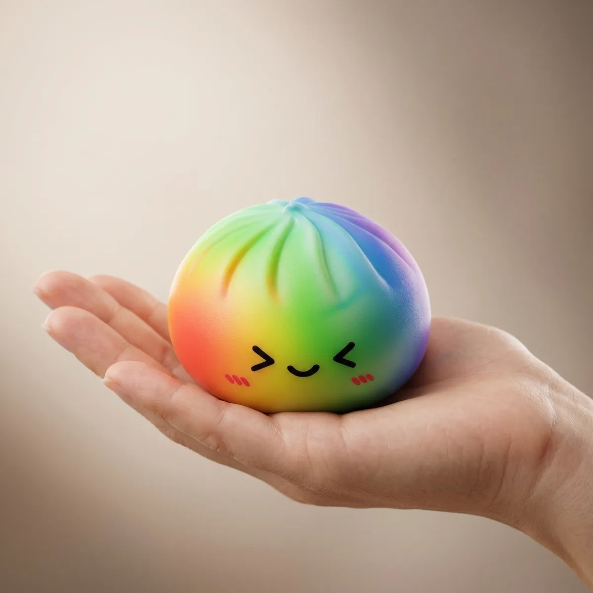 Prism Rainbow Color Dumpling Squishy — squishy dumpling toy