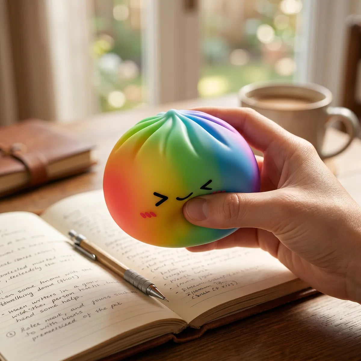 Prism Rainbow Color Dumpling Squishy — squishy dumpling toy