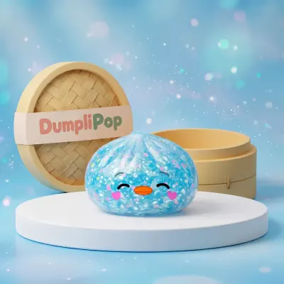 Sweetheart Rare Blue Penguin Dumpling Squishy — squishy dumpling toy