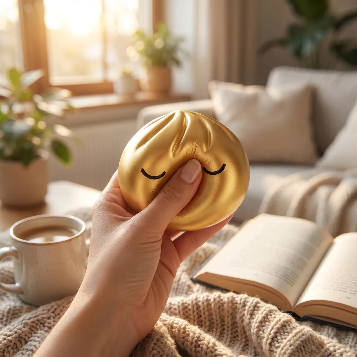 Treasure Rare Gold Dumpling Squishy — squishy dumpling toy