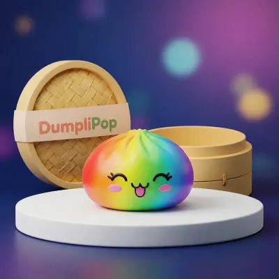 Colorful Rare Rainbow Dumpling Squishy — squishy dumpling toy