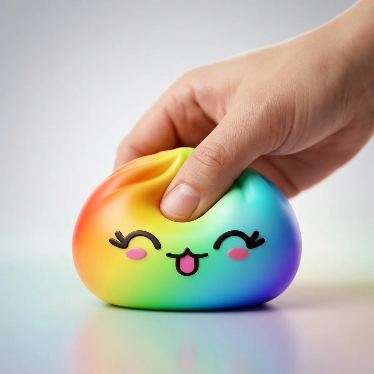 Colorful Rare Rainbow Dumpling Squishy — squishy dumpling toy
