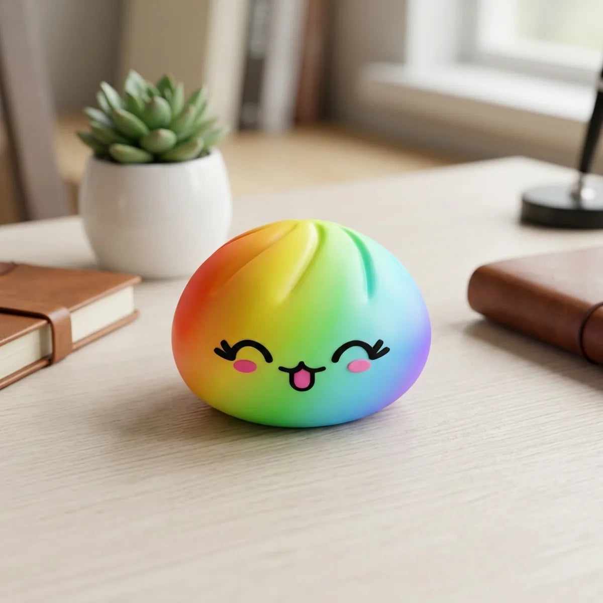 Colorful Rare Rainbow Dumpling Squishy — squishy dumpling toy