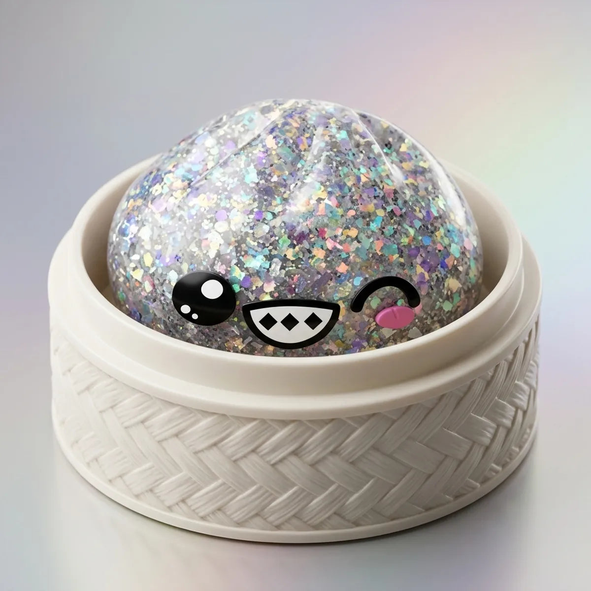 Shimmer Rare Silver Dumpling Squishy — squishy dumpling toy
