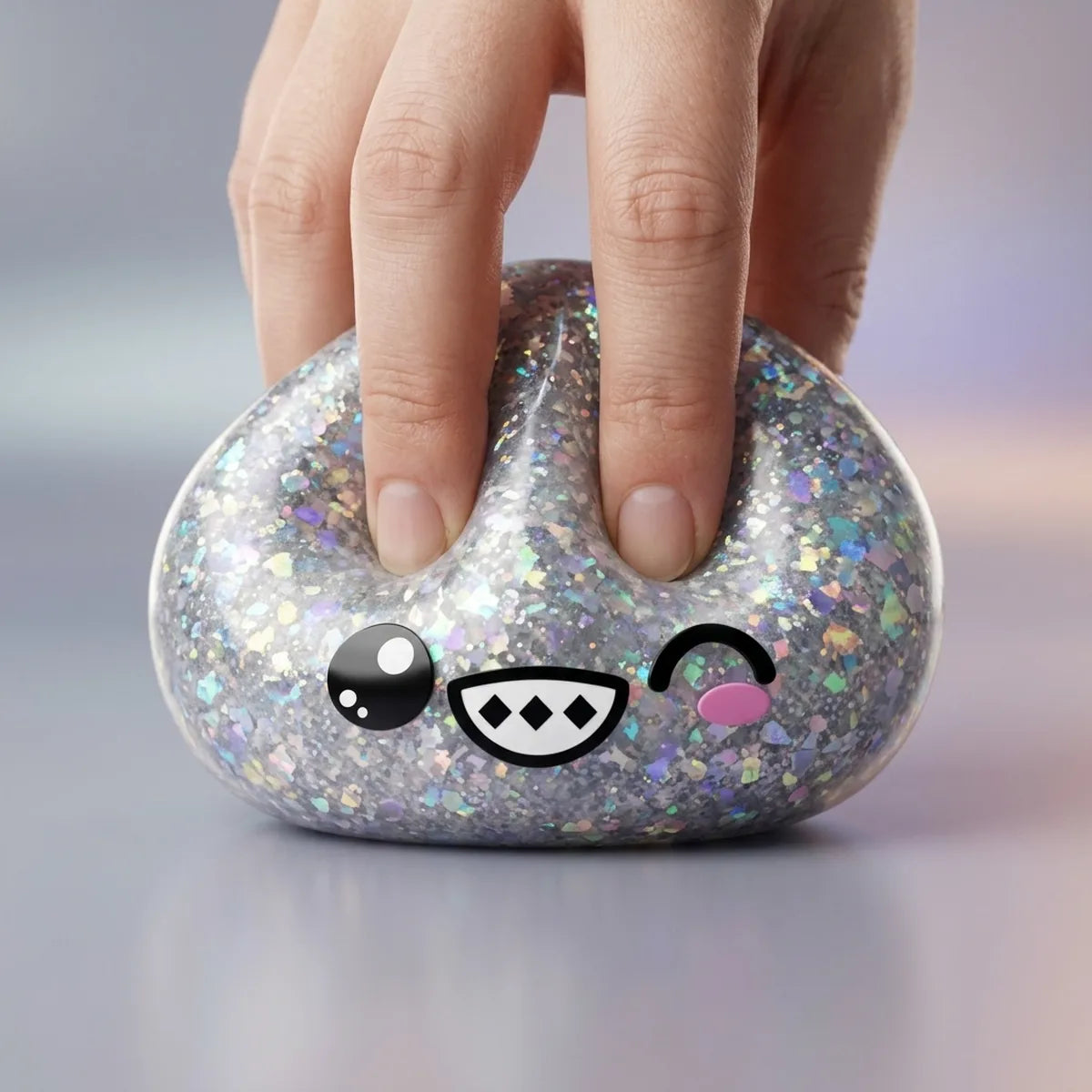 Shimmer Rare Silver Dumpling Squishy — squishy dumpling toy