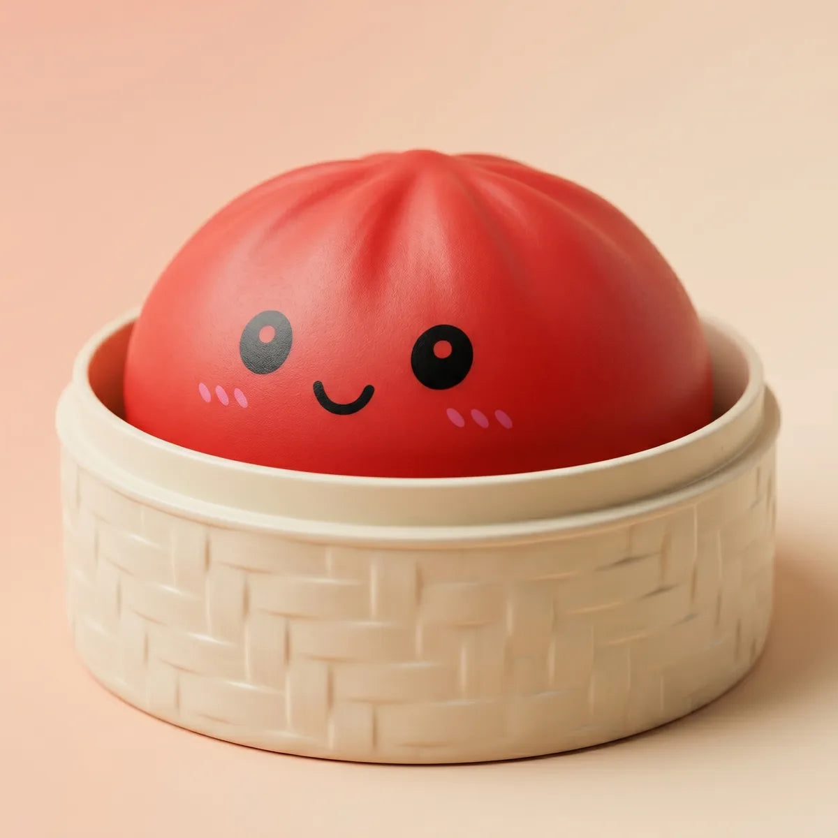 Cherry Red Dumpling Squishy — squishy dumpling toy