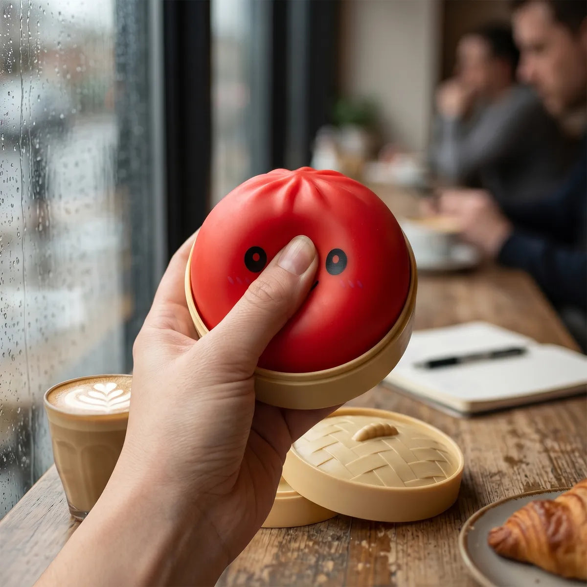 Cherry Red Dumpling Squishy — squishy dumpling toy