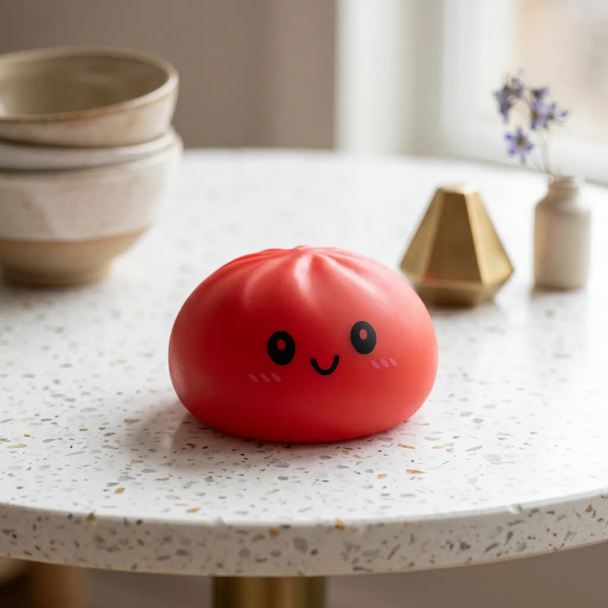 Cherry Red Dumpling Squishy — squishy dumpling toy