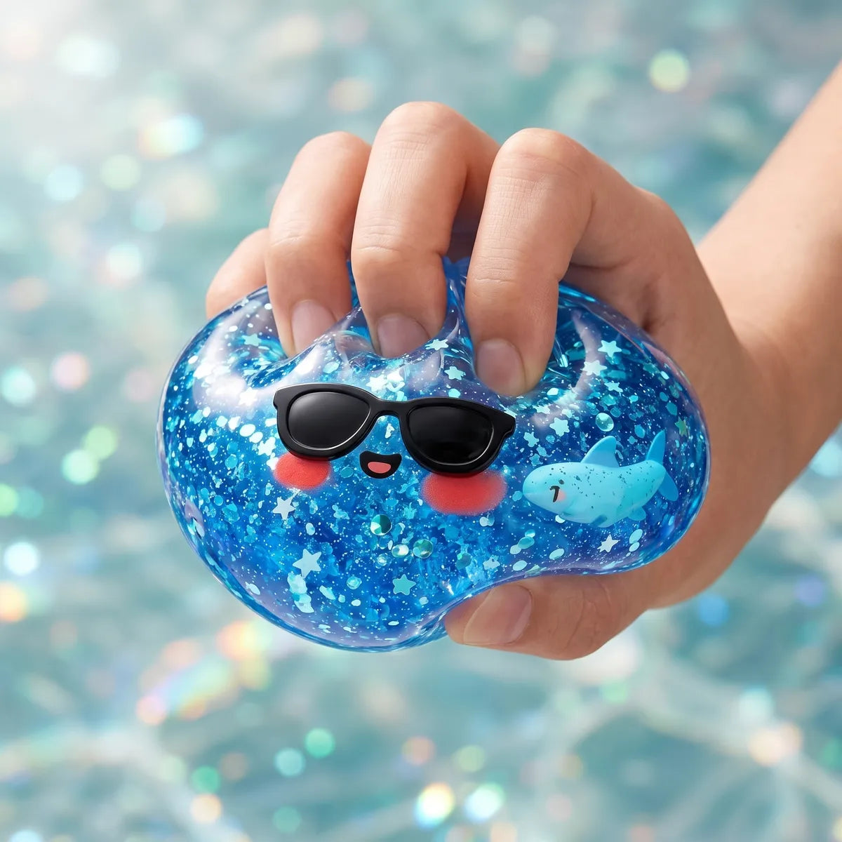 Cool Sparkle Sunglasses Dumpling Squishy — squishy dumpling toy