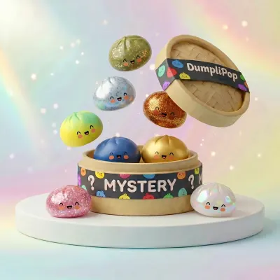 Fluffy Squishy Bun Mystery Dumpling — squishy dumpling toy
