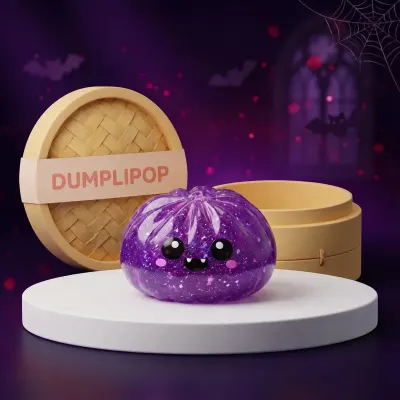 Fanged Vampire Halloween Dumpling Squishy — squishy dumpling toy