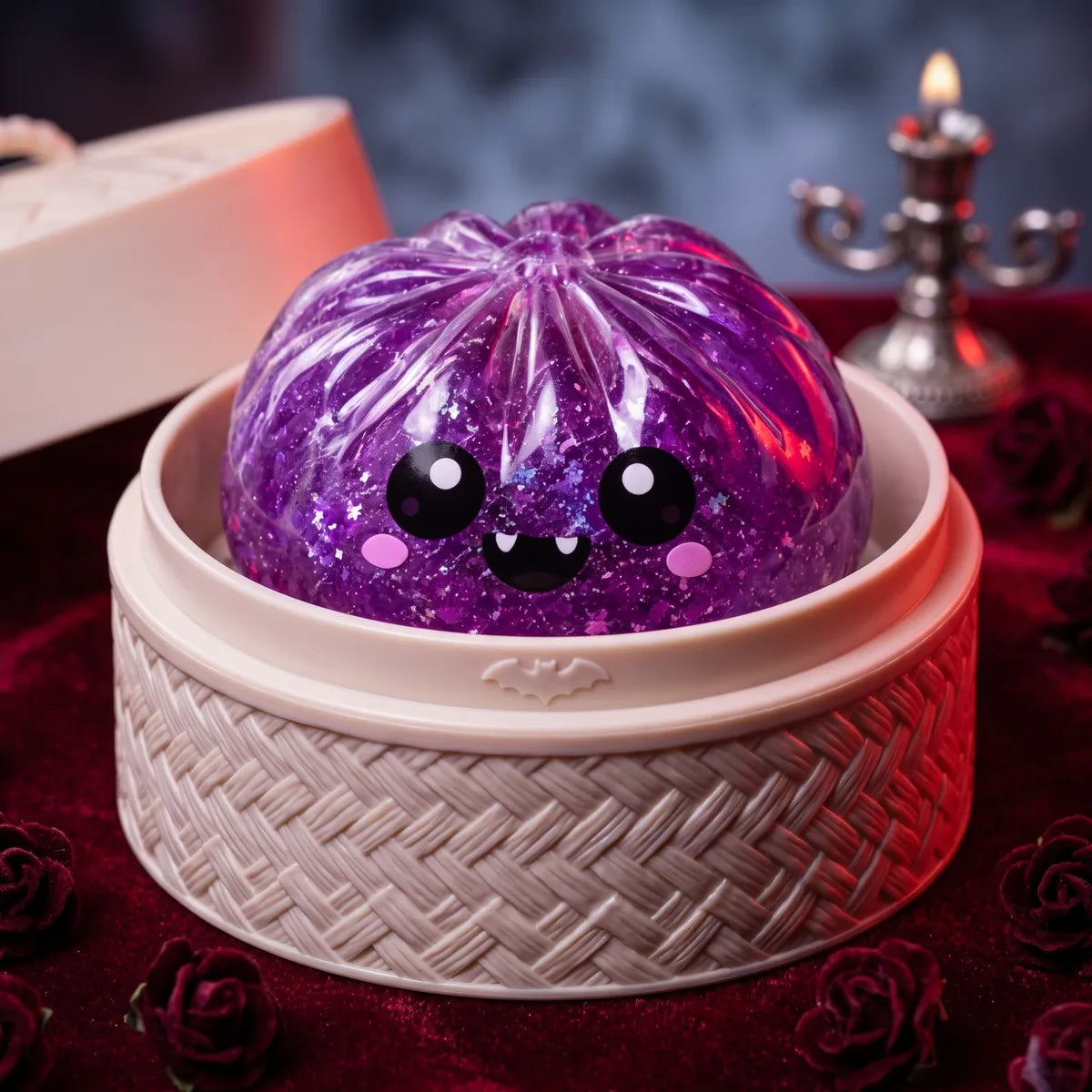Fanged Vampire Halloween Dumpling Squishy — squishy dumpling toy