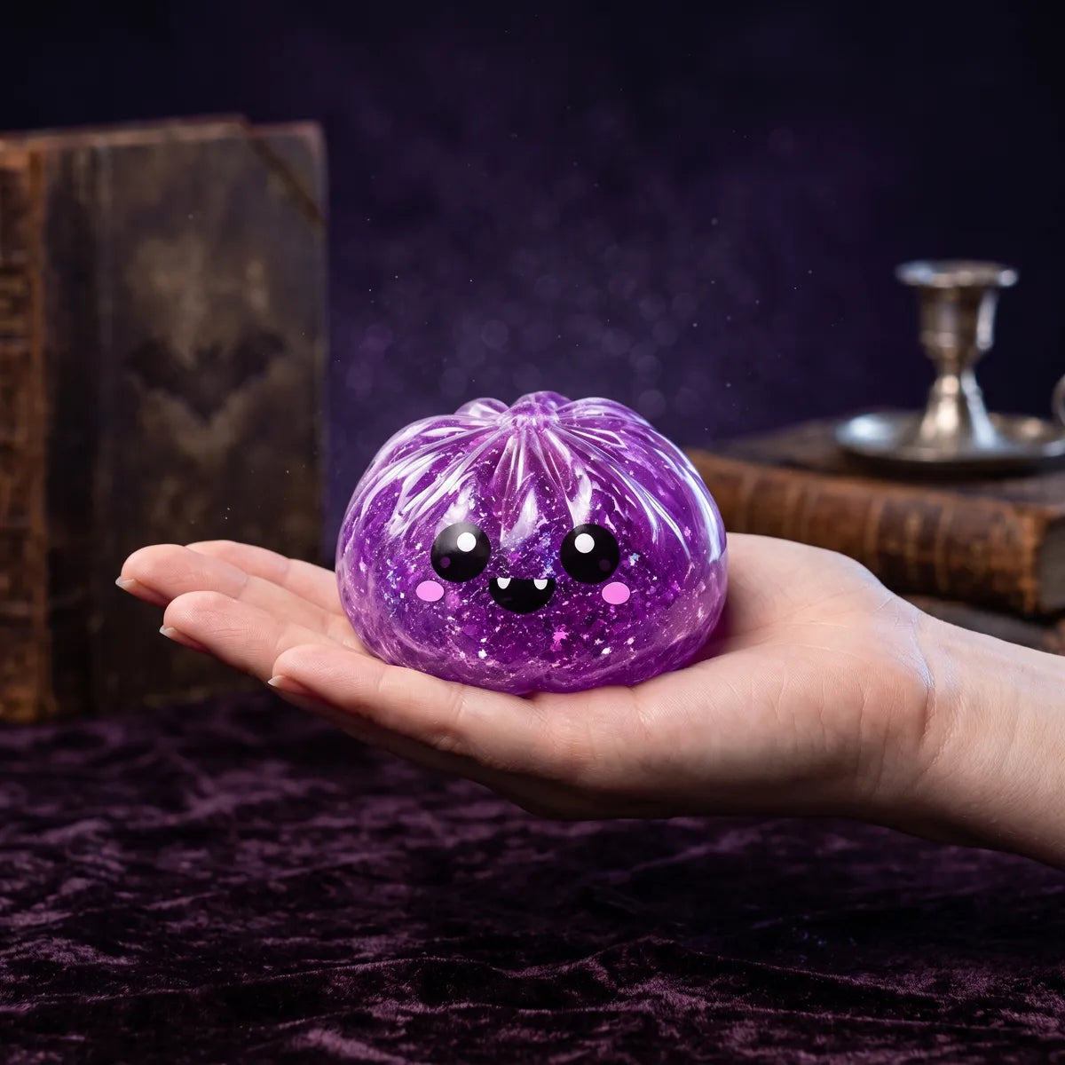 Fanged Vampire Halloween Dumpling Squishy — squishy dumpling toy