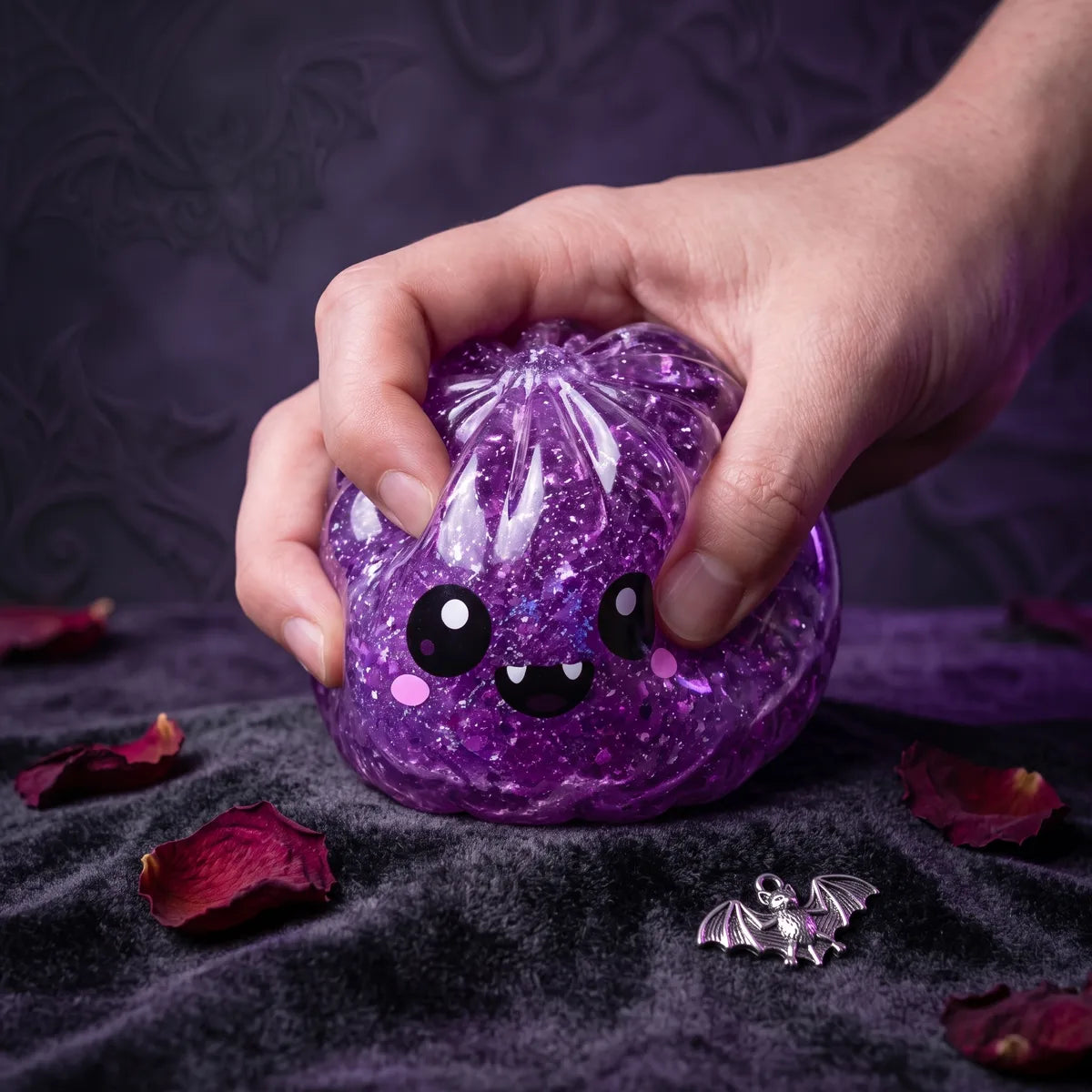 Fanged Vampire Halloween Dumpling Squishy — squishy dumpling toy