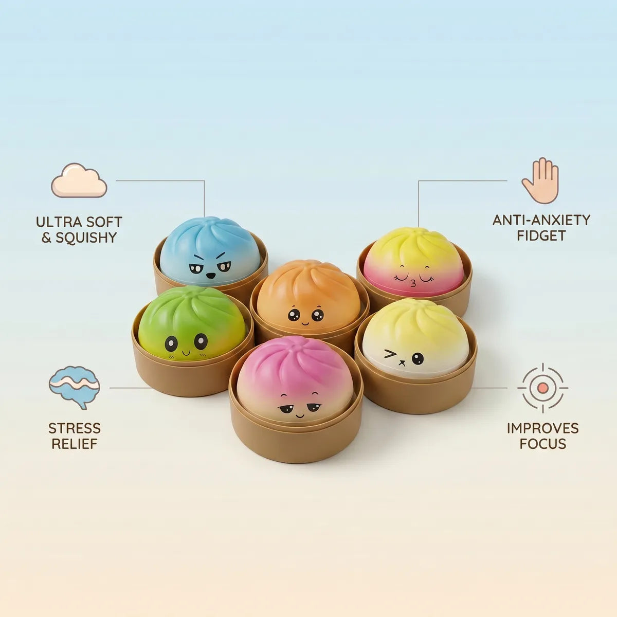 Trending Viral Mystery Dumpling Squishy — squishy dumpling toy