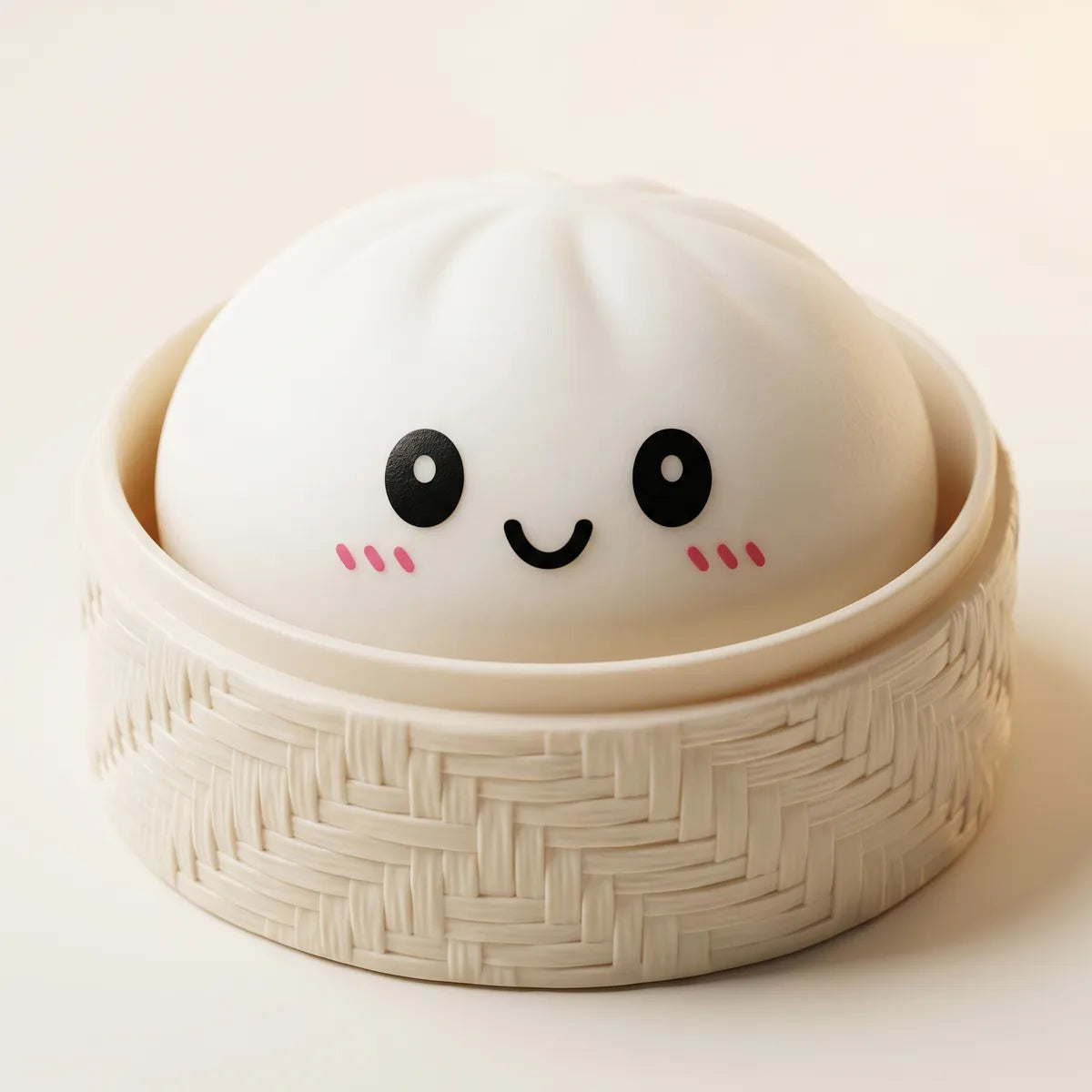 Snowy White Dumpling Squishy — squishy dumpling toy
