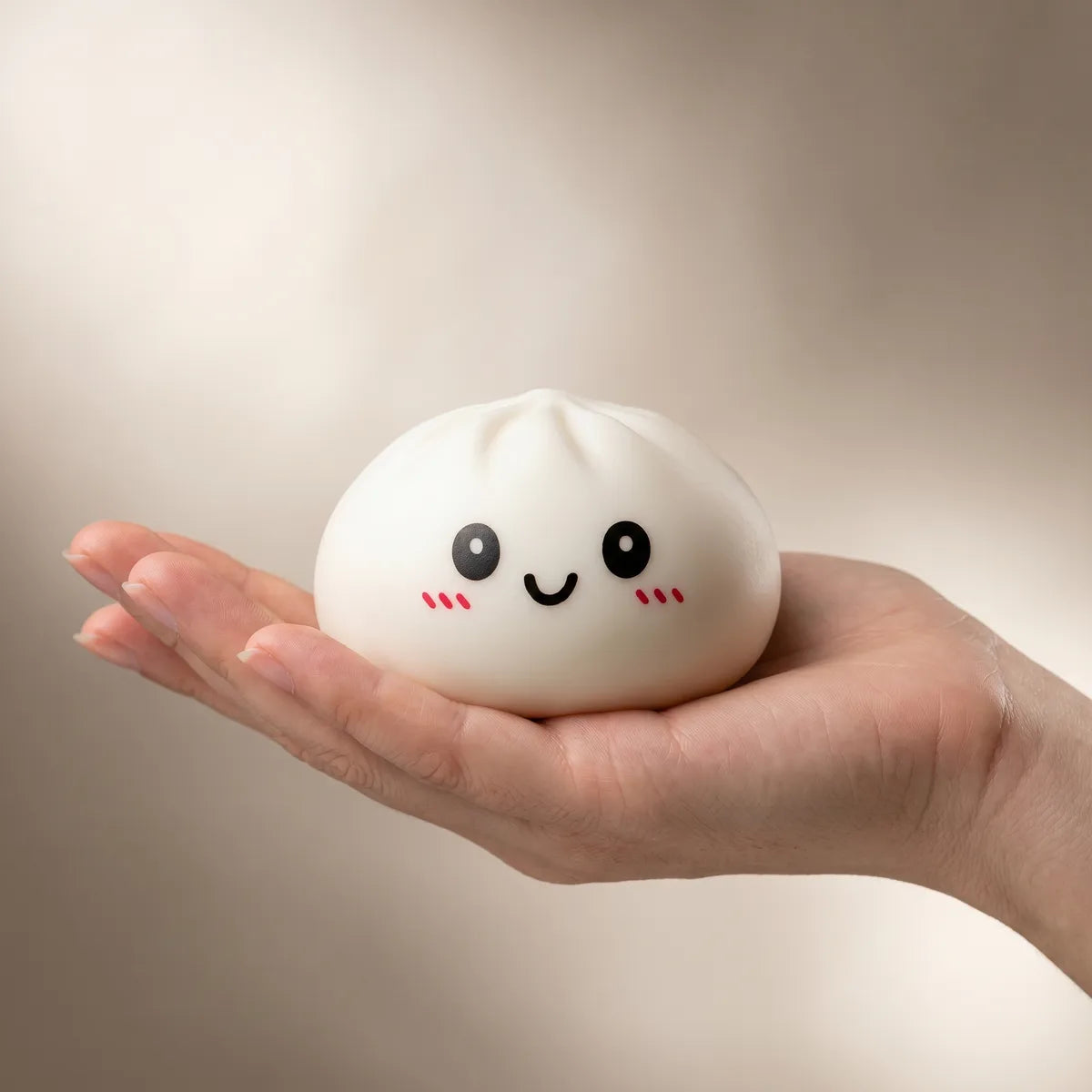 Snowy White Dumpling Squishy — squishy dumpling toy
