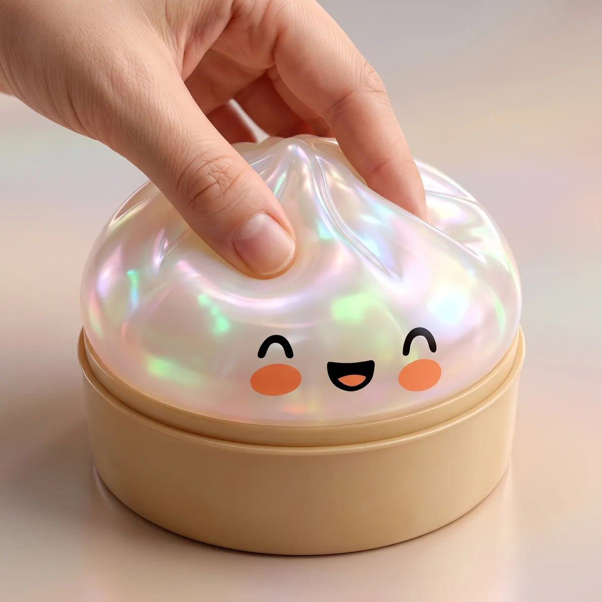 Cloud White Unique Dumpling Squishy — squishy dumpling toy
