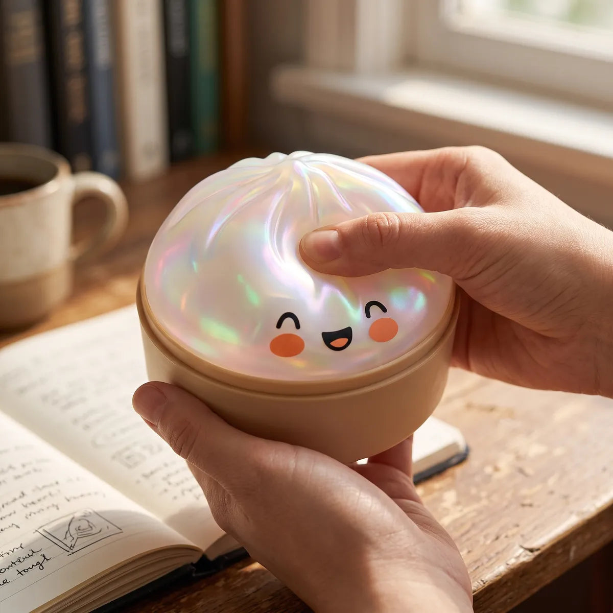 Cloud White Unique Dumpling Squishy — squishy dumpling toy