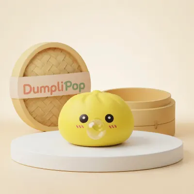 Jumbo Yellow Blow Dumpling Squishy — squishy dumpling toy