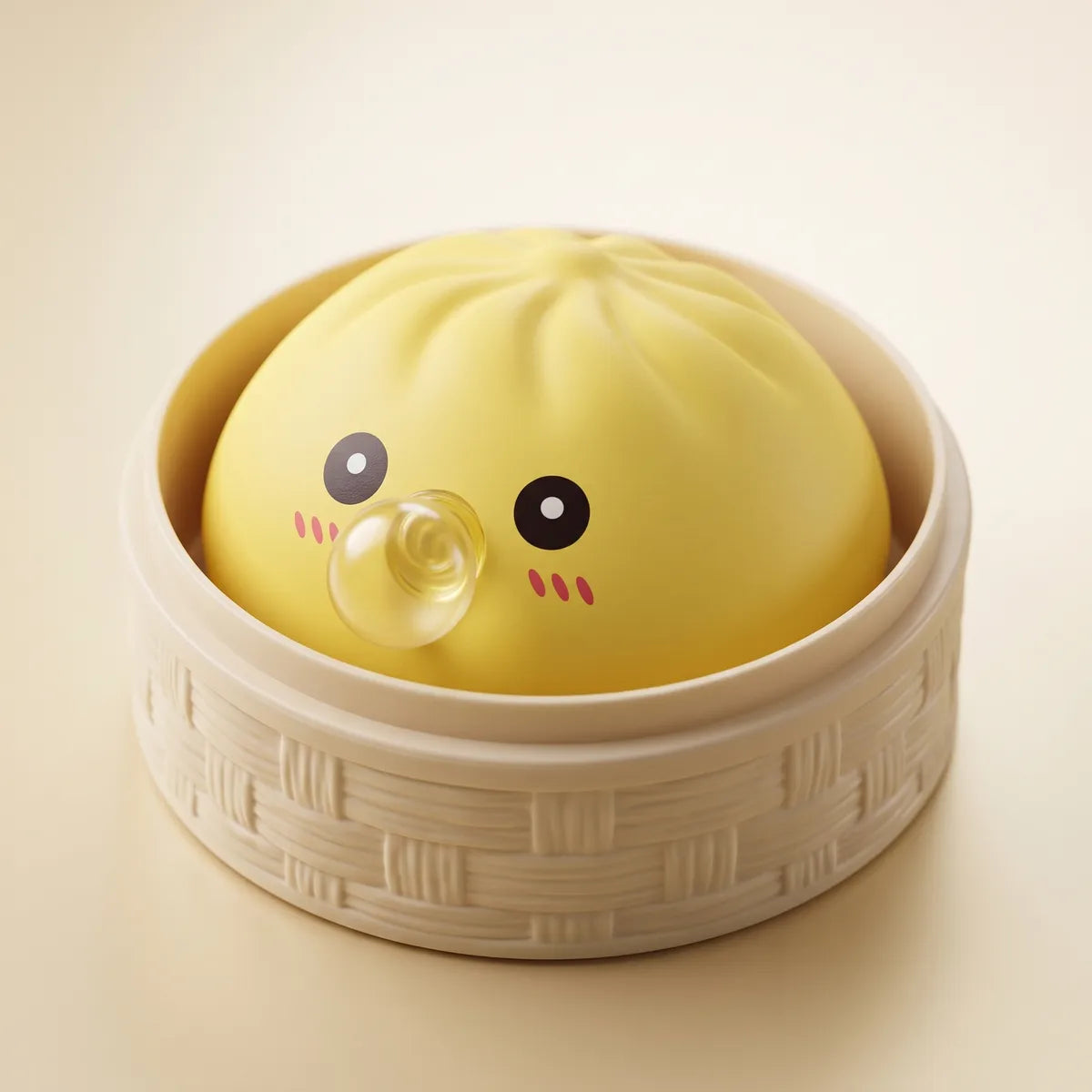 Jumbo Yellow Blow Dumpling Squishy — squishy dumpling toy