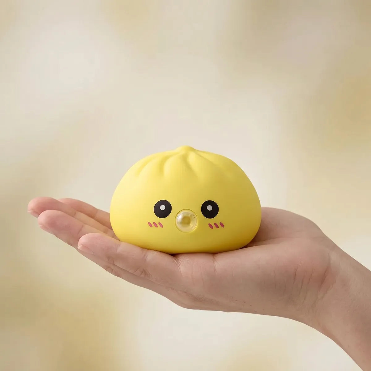 Jumbo Yellow Blow Dumpling Squishy — squishy dumpling toy