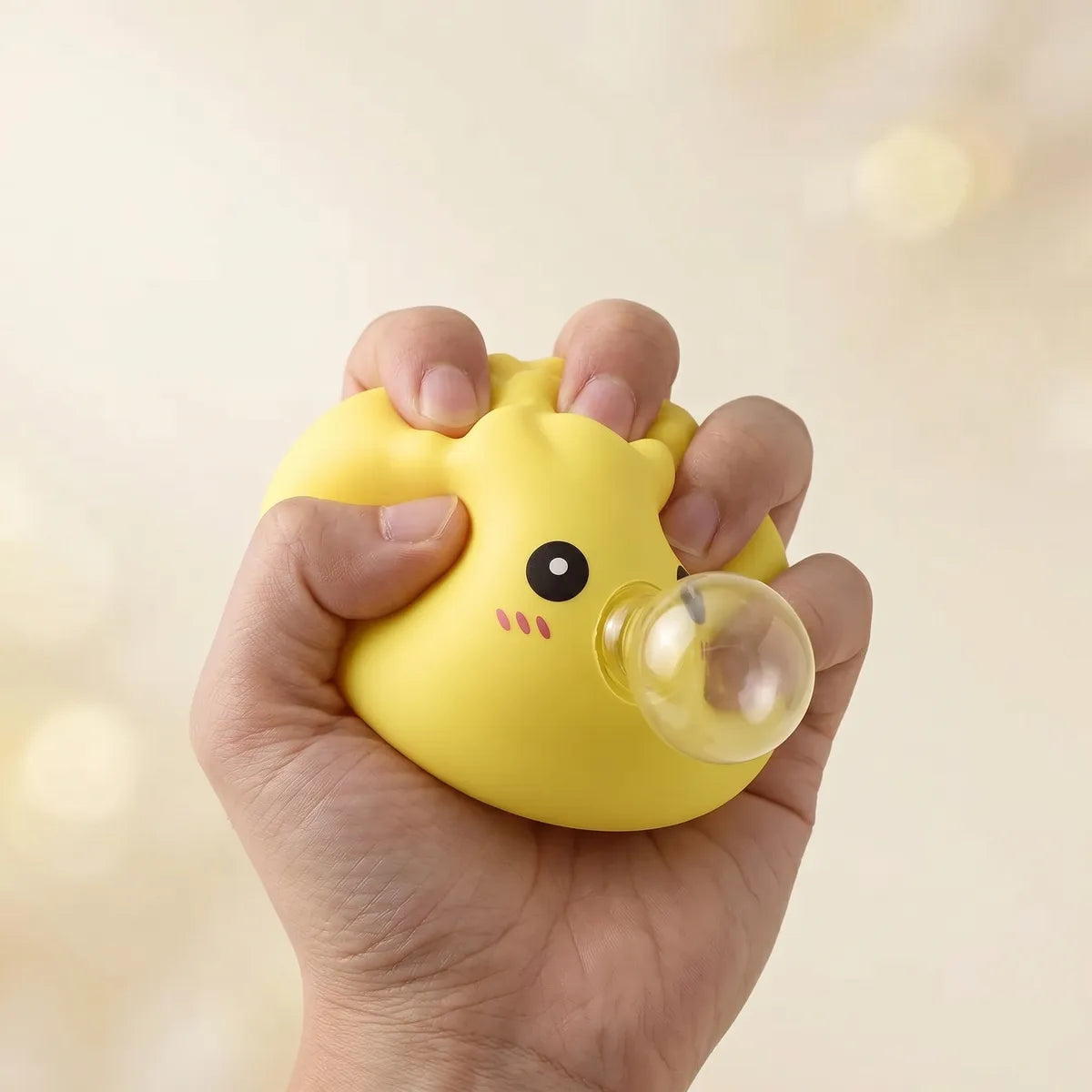 Jumbo Yellow Blow Dumpling Squishy — squishy dumpling toy