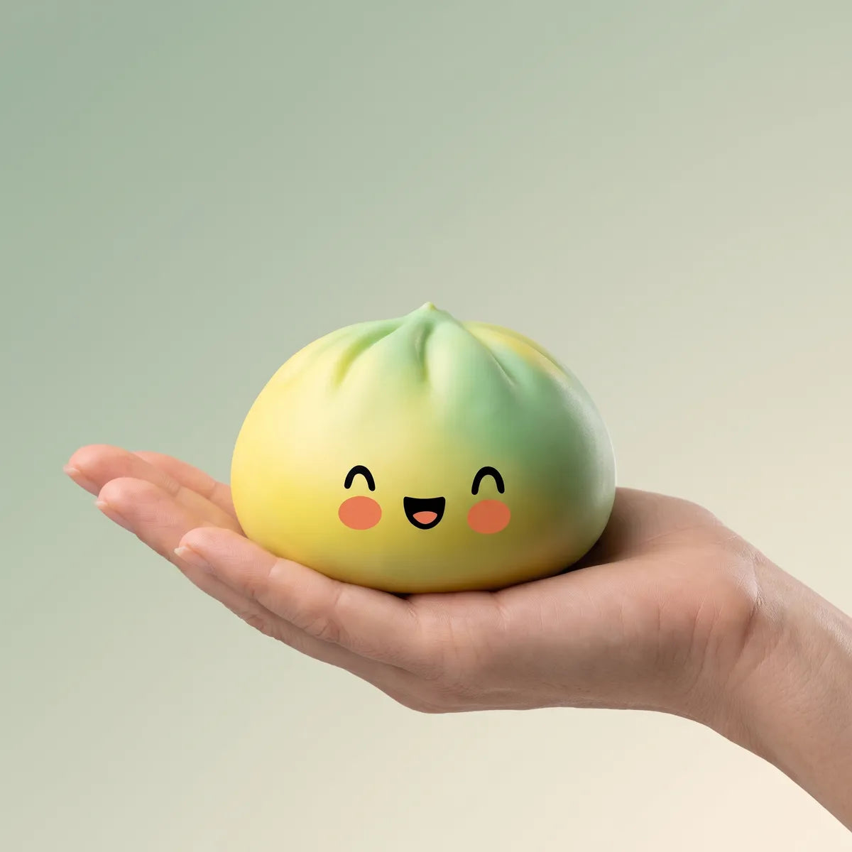 Sunset Yellow Fade Dumpling Squishy — squishy dumpling toy