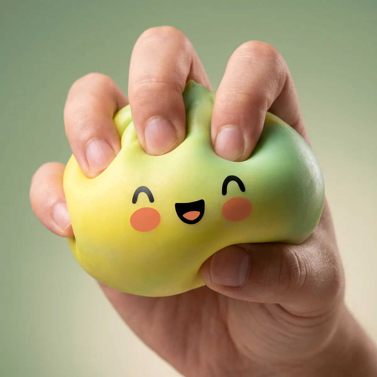 Sunset Yellow Fade Dumpling Squishy — squishy dumpling toy