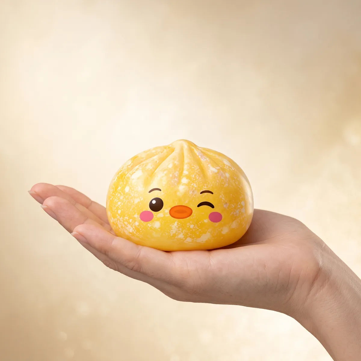 Buttercup Yellow Penguin Dumpling Squishy — squishy dumpling toy