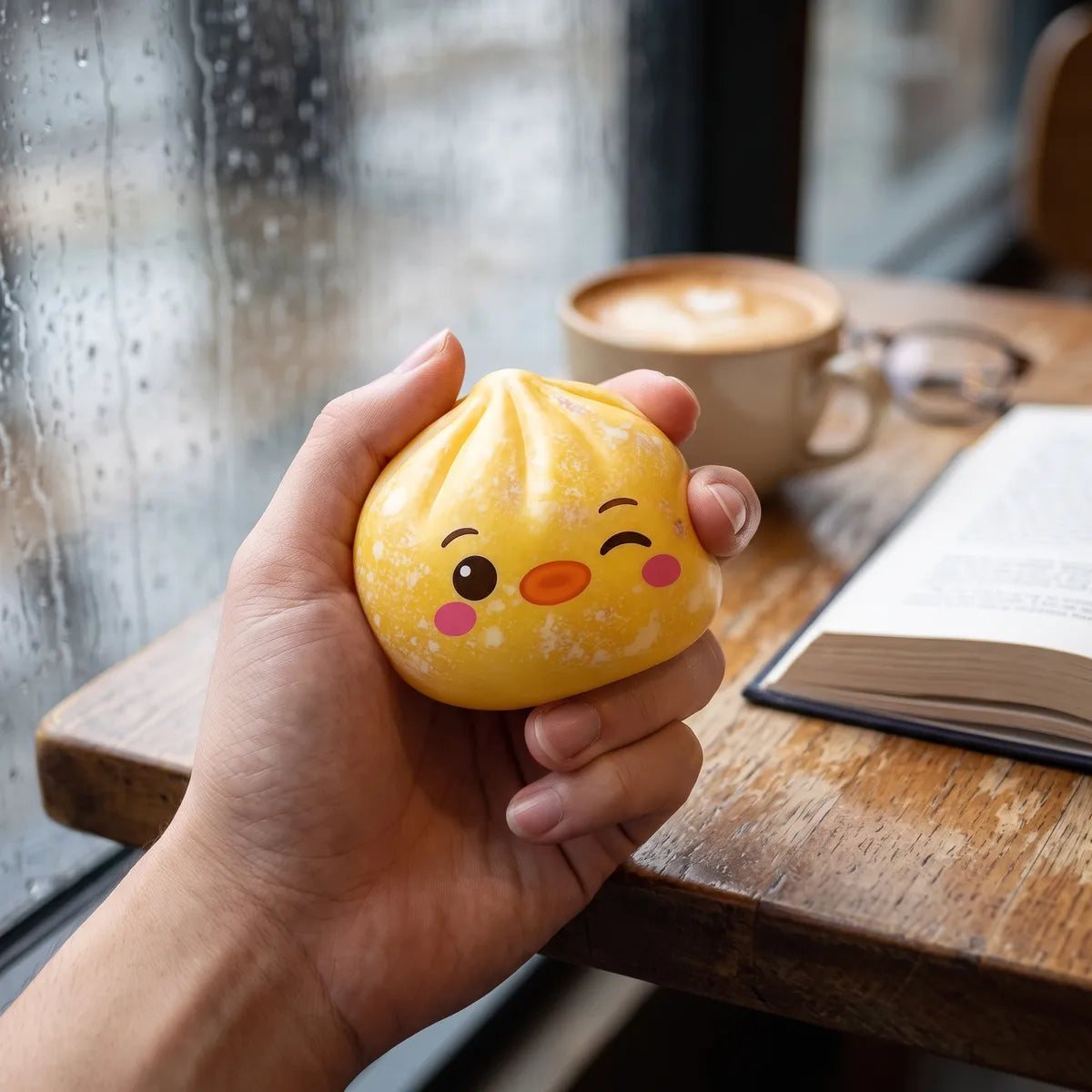 Buttercup Yellow Penguin Dumpling Squishy — squishy dumpling toy