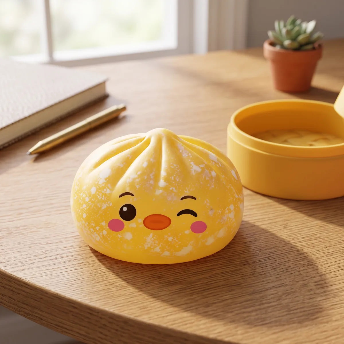 Buttercup Yellow Penguin Dumpling Squishy — squishy dumpling toy